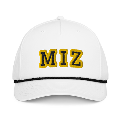 MIZ Rope Hat – White & Black