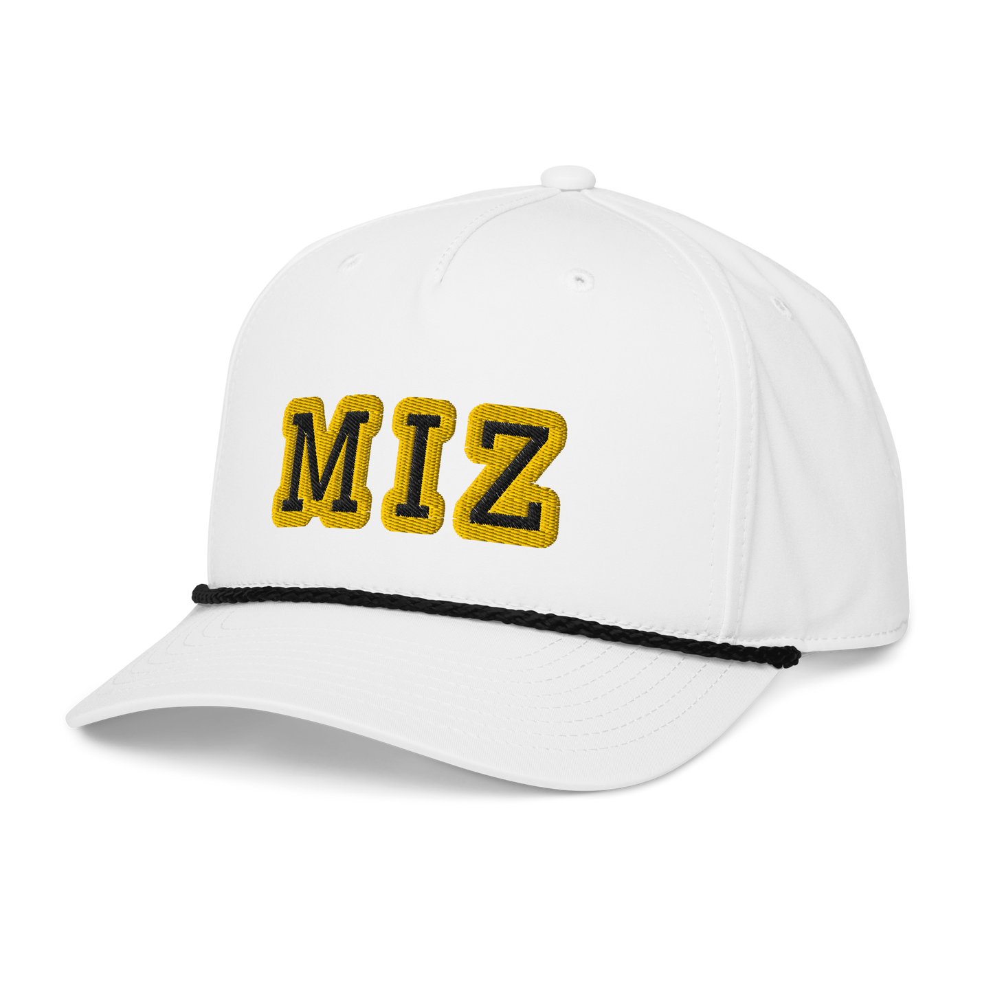 MIZ Rope Hat – White & Black