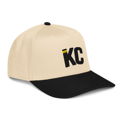 Natural and black mid-profile snapback Kansas City hat